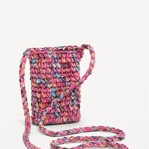 Old Navy Multicolor Woven Crossbody Bag